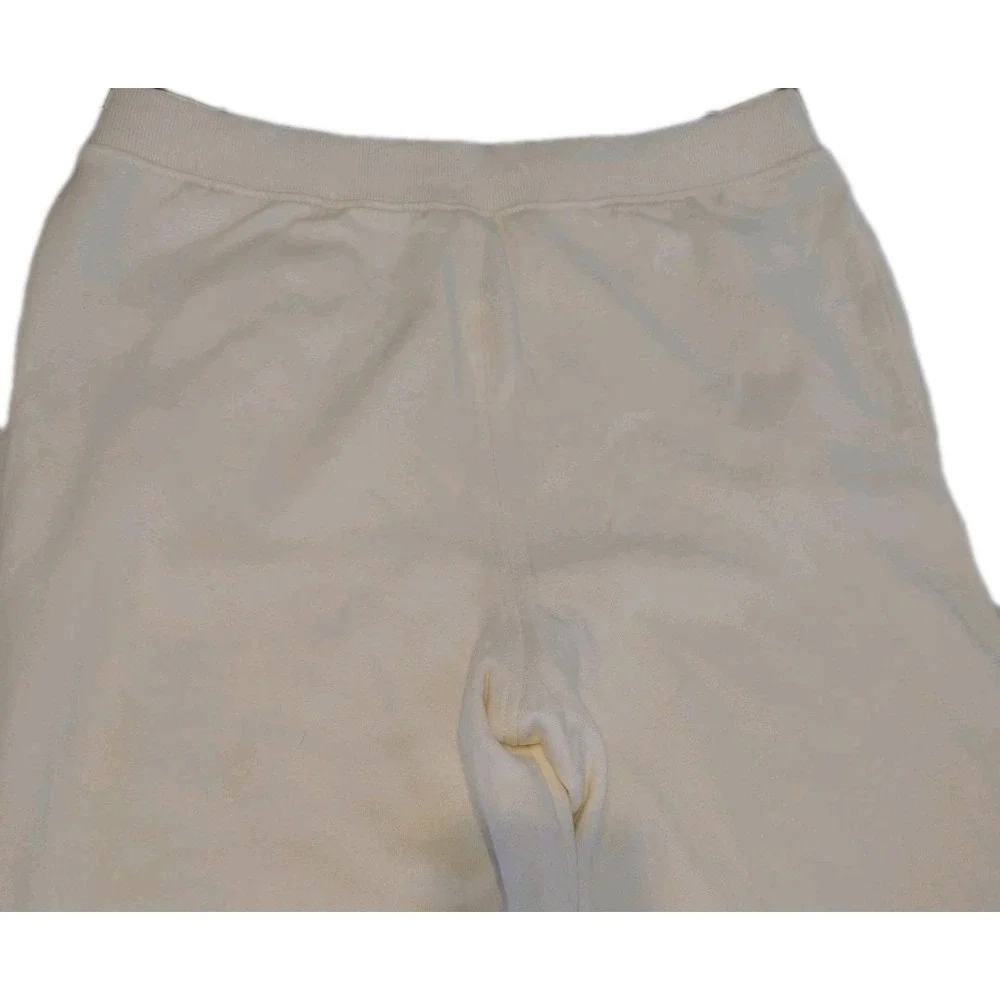 Champion Men's Warm Soft Fleece Side Pockets Drawcord‎ Jogger Large Natural